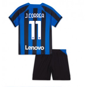 Inter Milan Joaquin Correa #11 babykläder Hemmatröja barn 2022-23 Korta ärmar (+ Korta byxor)